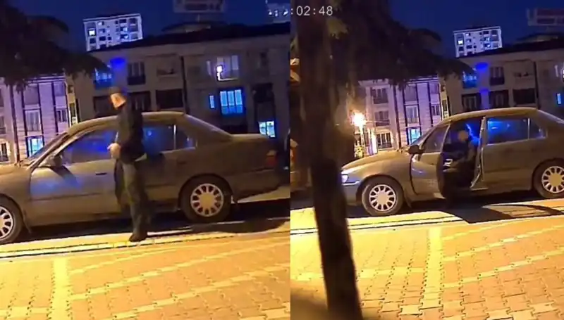 Park Halindeki Otomobili Saniyeler İçinde Nasıl Çaldı? Şok Eden Olay