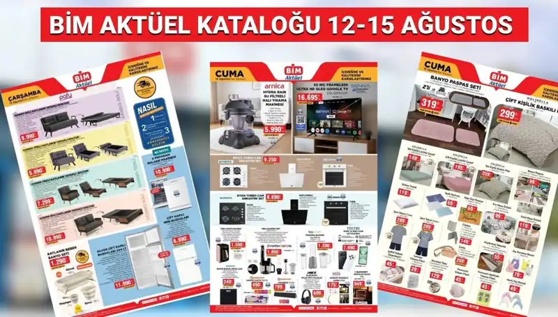BİM 12-15 Ağustos 2025: Aileler İçin Kaçırılmayacak Ürünler!